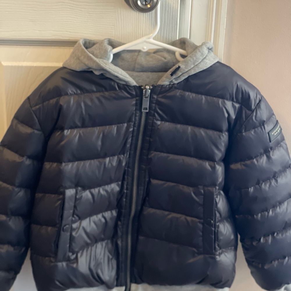 Burberry Black and Gray Kids Puffer Jacket